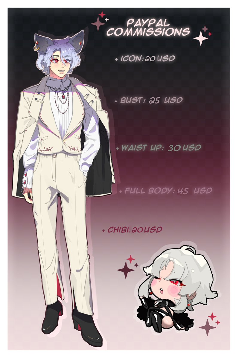 00v_k's tweet image. updated c♥mm sheet!
please read rules in the reply below♥
- DM me here or order on vgen (@/00v_k)