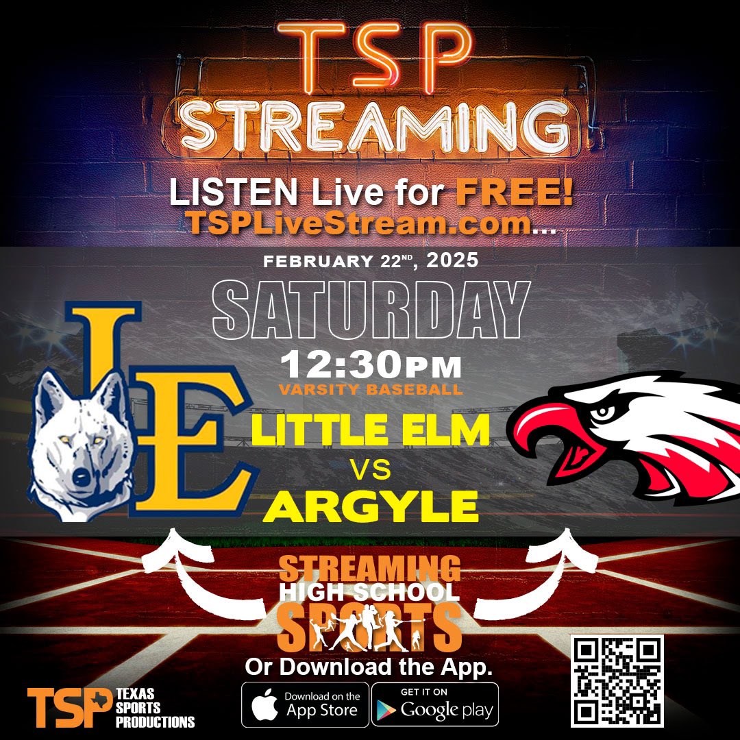 KennieLongRadio's tweet photo. Game Day!  Double Header Live on Texas Sports Productions!

Listen live to both game Live from Argyle High School!  Pregame begins at 12:30pm!

https://t.co/vsDr7sKqvG

@LittleElmHS @leisd @LEBaseball @LEISDAthletics https://t.co/9wPlUl63Id