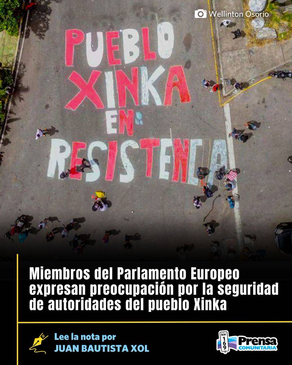 🚨 Miembros del Parlamento Europeo expresan su preocupación al presidente Bernardo Arévalo por la seguridad de representantes del pueblo Xinka, en medio del proceso de consulta por el proyecto minero El Escobal, que intentó operar en San Rafael Las Flores. 

Acá te contamos los