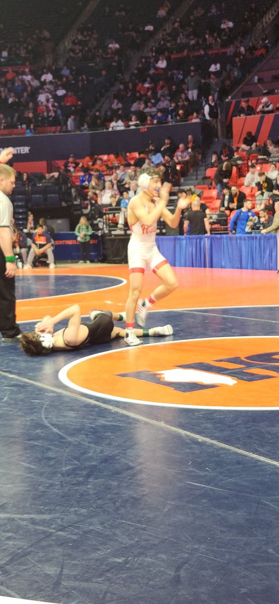 With a 15-9 win in the Bloodround, Colin Abordo has guaranteed himself a State Medal!!!!
<a href="/HHS_Athletics1/">Huntley Athletics</a> <a href="/Dist158/">Huntley District 158</a> <a href="/HuntleyHS/">HuntleyHS</a> <a href="/NWHPreps/">Northwest Herald Preps - Shaw Local</a>