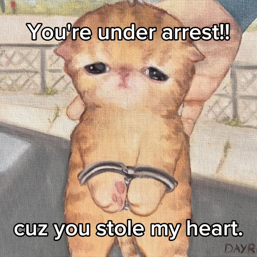 Catsillyness's tweet image. Under arrest!