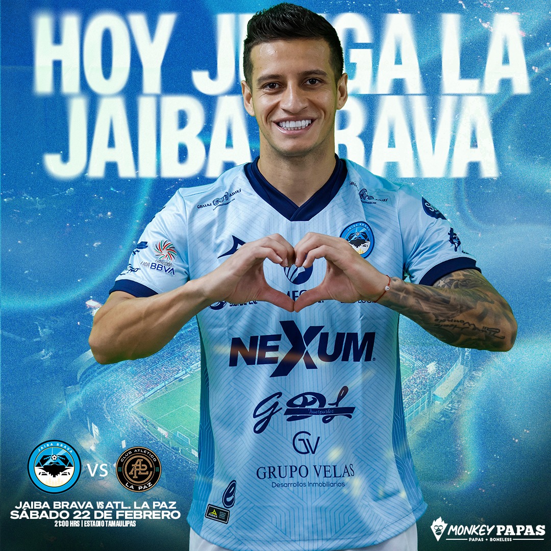 JaibaBrava_TM's tweet photo. 🔥 ¡HOY JUEGAAAAA LA JAIBAAAAA BRAVAAAAAAAAA! 💙🤍

🆚 @atleticolapaz   
🏟️ Estadio Tamaulipas 
⏰ 21:00 Hrs 
📺 Transmisión: Hi Sports, TVC Deportes,  Fox Sports Premium y Claro Sports.

👊🏻 ¡VENGA, HOY SE GANA EN CASA! 

#Inquebrantables 🦀 https://t.co/ST4L2B4nxQ
