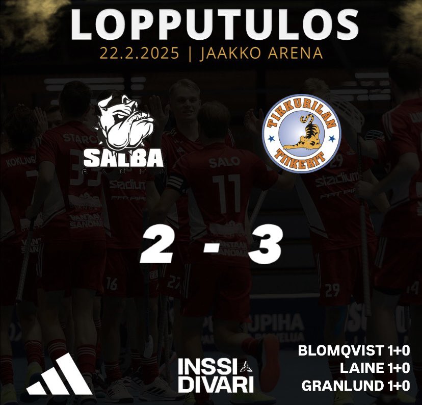 Iso ryöstö Raumalta! Tiikerit käy hakemassa taisteluvoiton SalBasta ja tärkeät kolme pistettä matkaa mukaan Tikkurilaan!
#tiikerisydän #salibandy #inssidivari #vantaa