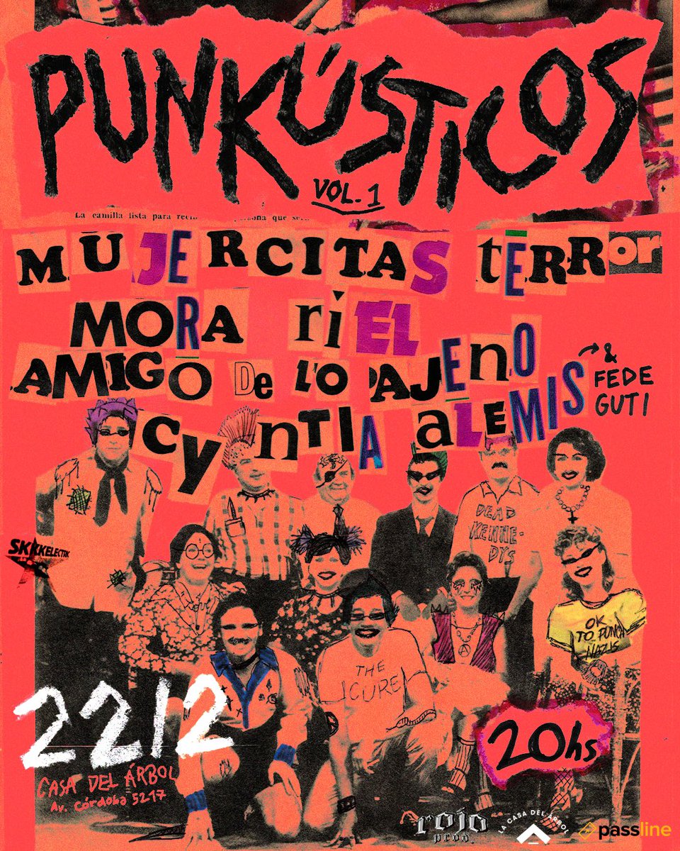 HOY Mora Riel solo set en La Casa del Árbol 🖤 Desde las 20hs junto a <a href="/MujercitaTerror/">Mujercitas Terror</a> <a href="/aamigodeloajeno/">amigo de lo ajeno</a> y <a href="/cynalemis/">cynsentimientos⭐⭐⭐</a> en Punkústicos vol.1 de <a href="/rojoprod/">Rojo Producciones Agencia</a> 🧷 <a href="/RielMora/">Mora Riel</a> 
passline.com/eventos/punkus…