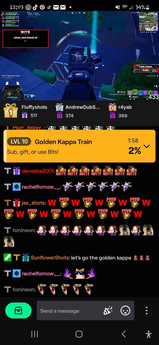Still Can't Believe We Had A Lvl 10 Golden Kappa Train Last Night!🤯 Literally Have The Best Community 💜