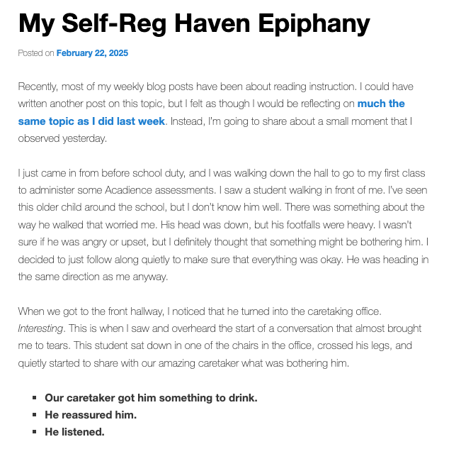 𝘼𝙫𝙞𝙫𝙖 𝘿𝙪𝙣𝙨𝙞𝙜𝙚𝙧 (@avivaloca) on Twitter photo Usually I write about reading, but today's blog post is more of a <a href="/Self_Reg/">The MEHRIT Centre</a> one all about relationships & #selfreghavens. What are some of your stories to share? adunsiger.com/2025/02/22/my-… #onted #edchat #selfreg Usually I write about reading, but today's blog post is more of a <a href="/Self_Reg/">The MEHRIT Centre</a> one all about relationships & #selfreghavens. What are some of your stories to share? adunsiger.com/2025/02/22/my-… #onted #edchat #selfreg