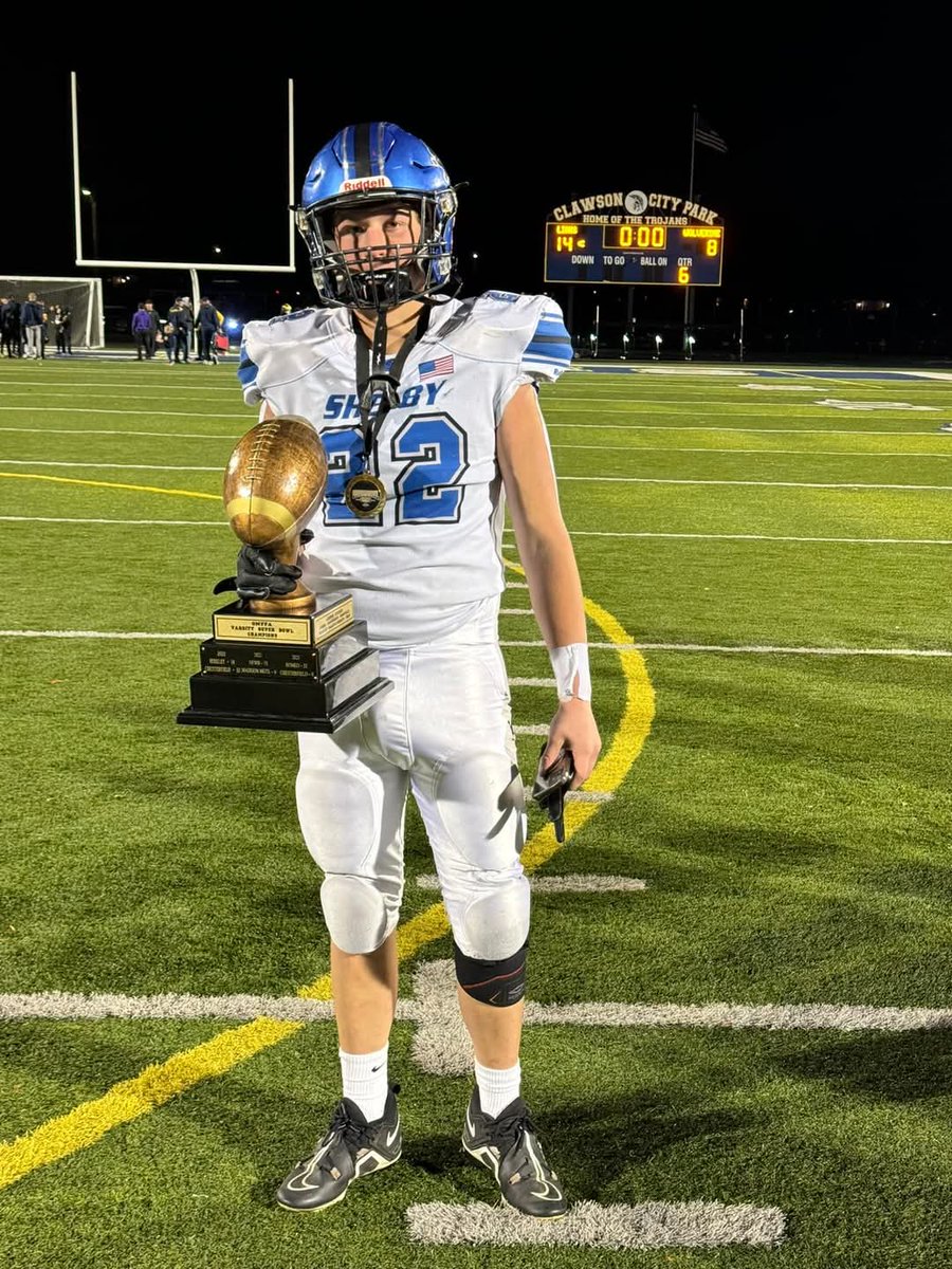 Multi-Sport Athletes: Matthew Witczak (2029 Eisenhower) big part of the Shelby Lions Varsity Super Bowl Championship team