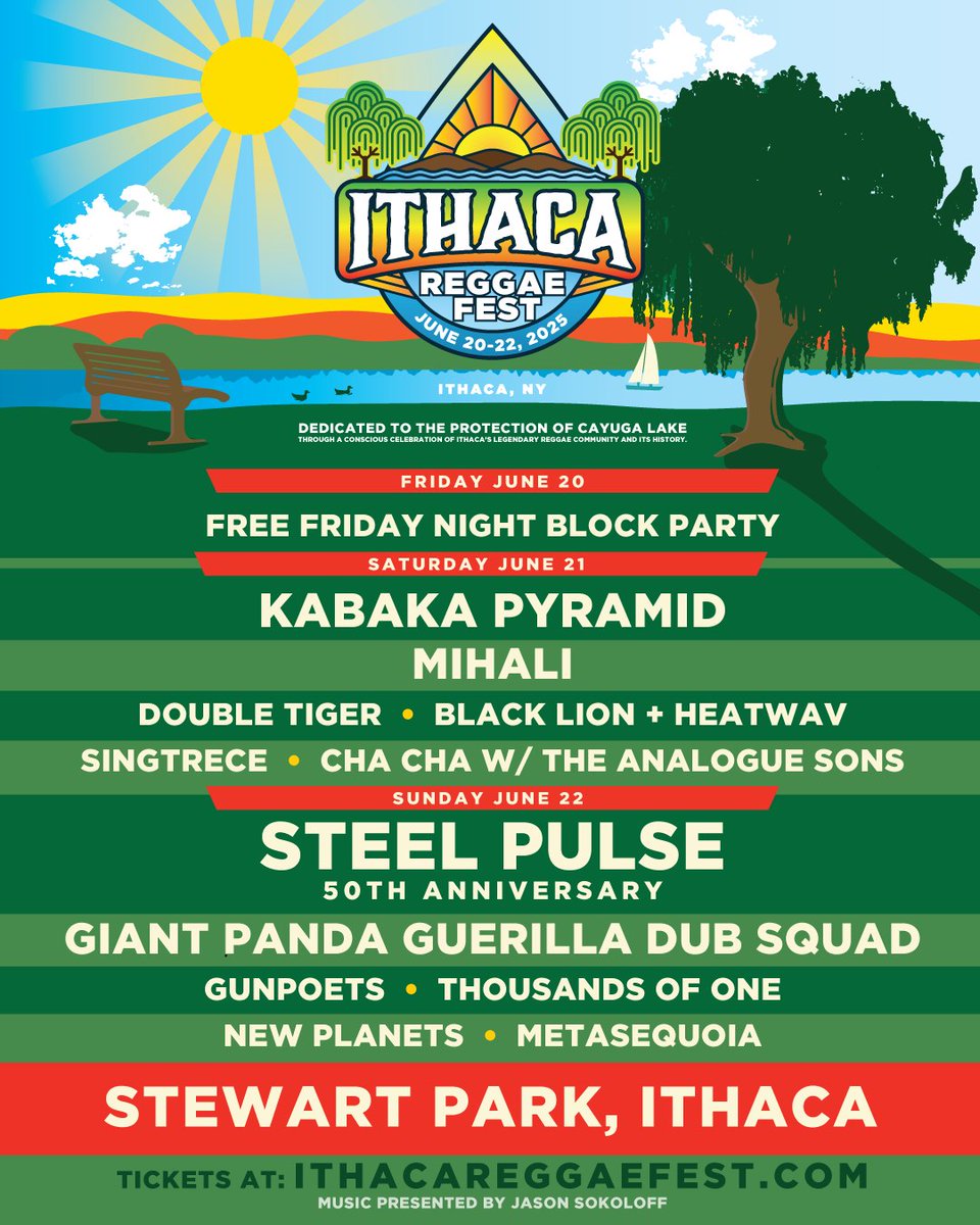 Toronto Reggae (@torontoreggae) on Twitter photo Ithaca Reggae Festival this June with <a href="/Kabakapyramid/">The Kalling</a> <a href="/steelpulse/">Steel Pulse</a>! #reggae #ithaca #newyork Ithaca Reggae Festival this June with <a href="/Kabakapyramid/">The Kalling</a> <a href="/steelpulse/">Steel Pulse</a>! #reggae #ithaca #newyork