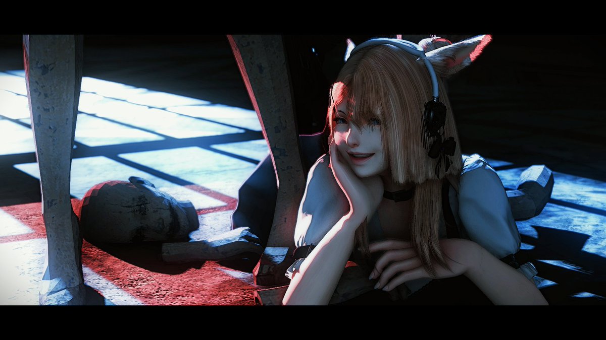 Mantra20211's tweet image. Smile~ 
#LlamasScuffed  
| #GPOSERS | #EorzeaPhotos | #Miqote |#FFXIVScreenshots