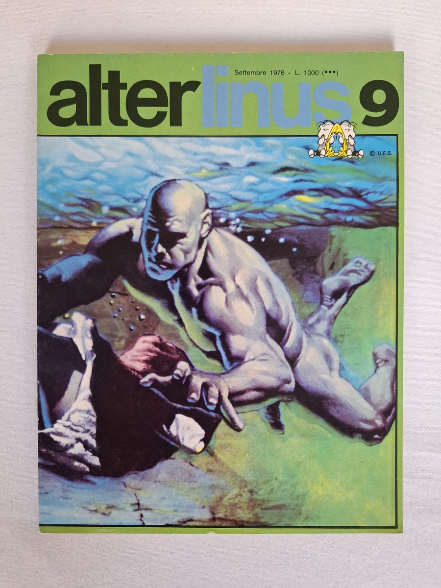 AmraSeldon's tweet photo. 180.          
AlterLinus #9 (33)       
Milano Libri Edizioni, Settembre 1976            
(en italià)  

Il·lustració de coberta de Richard Corben   

#ElsMeusComics 
#RichardCorben 
#Corben https://t.co/tLCFXwcuSo