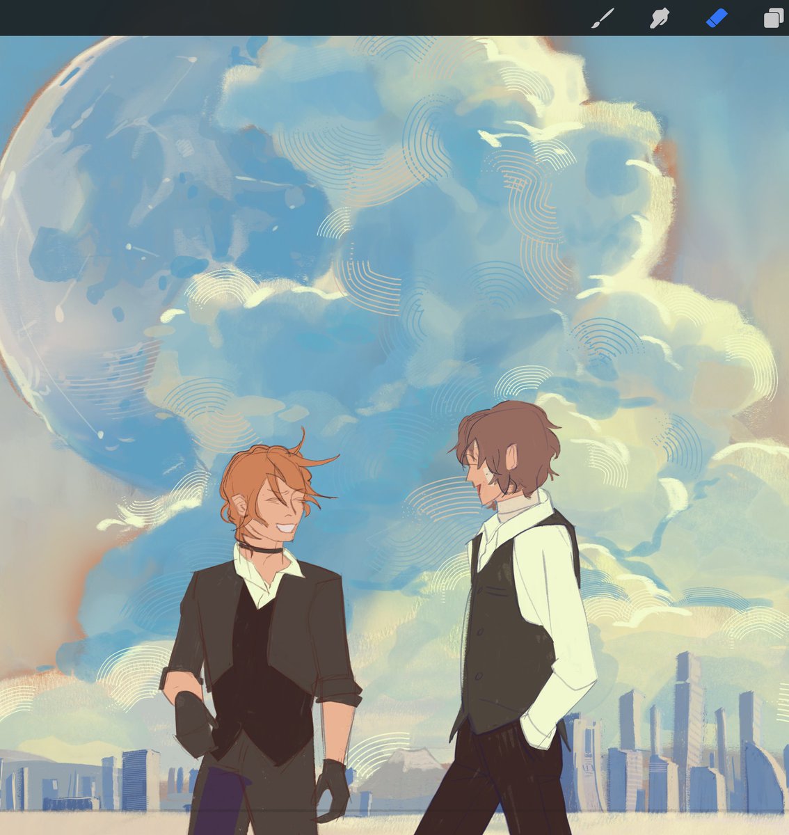 pleu_cas's tweet image. [wip] who’s ready for sb manga bro not me 😂😂😂