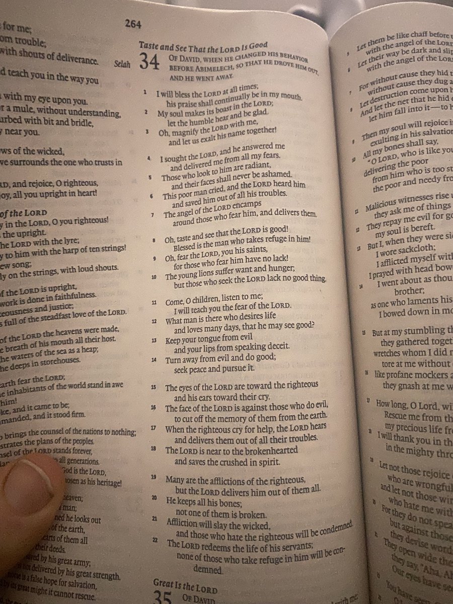 Psalm 34 🔥 

What is your favorite Psalm?