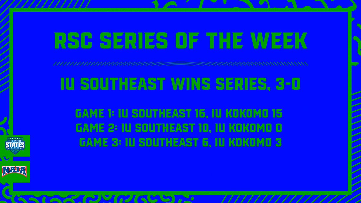 BASEBALL SERIES OF THE WEEK:

@GrenadierDugout makes an early statement, sweeping the Cougars of IU Kokomo!

The Grenadiers won a thriller on Friday, then swept the Saturday doubleheader to start 3-0 in RSC play!