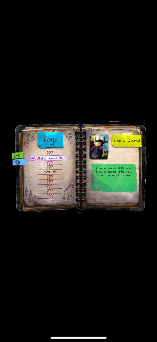 DontFretGame's tweet photo. We are working on our “logs” for reviewing lore and story elements you find throughout our horror game!

The idea is that anything undiscovered would have “???” marks indicating you haven’t found it yet, and you can go back later.

Thoughts on the design? We WANT your feedback! https://t.co/0fS02kmFlu