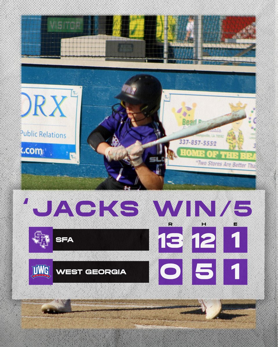 RAISE THE AXE! 🪓 RAISE THE AXE! 🪓 

'Jacks stay hot with two run-rule dubs 😤

We will be back in action tomorrow against University of Maine at 10 a.m.

#AxeEm x #RaiseTheAxe