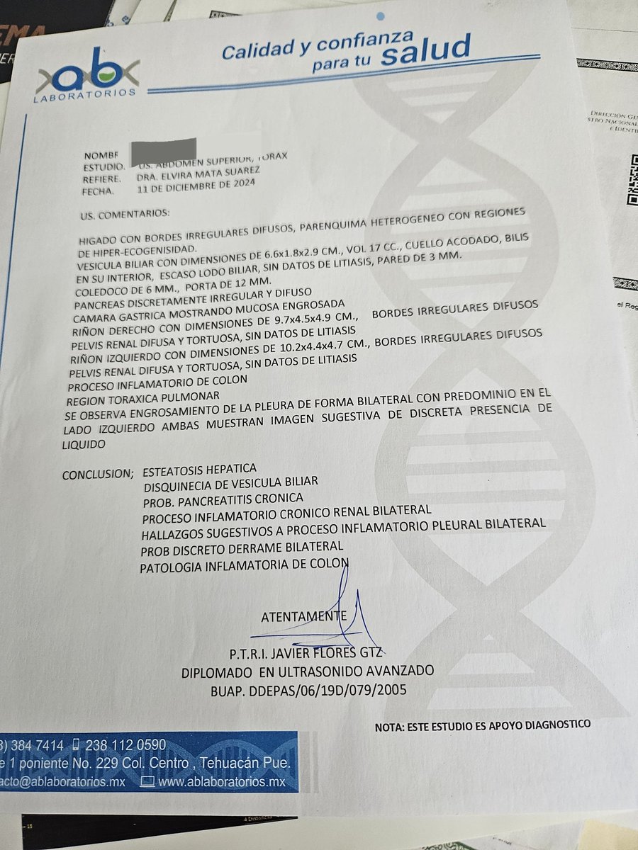 LedeOr_ale's tweet photo. @medicojurista duda existencial: los técnicos en radiología pueden emitir "diagnósticos en usg? Ya que me tope con esta "interpretación " por un PROFESIONAL TECNICO EN RADIOLOGÍA E IMAGEN " ojalá me puedas ayudar
Pd: la "dra" es una usurpadora, no es medico. https://t.co/pYusDikU8L