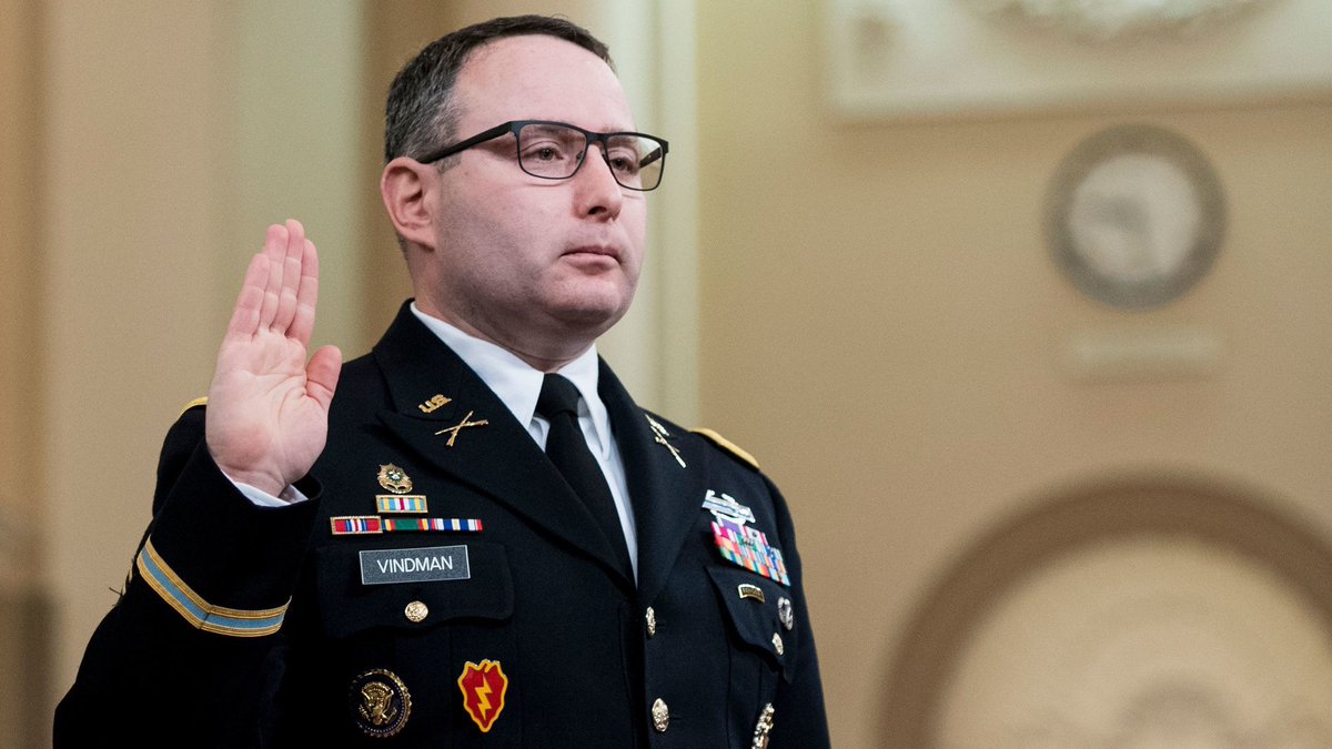 RETWEET if you stand with Lt. Colonel Alexander Vindman against Donald Trump!