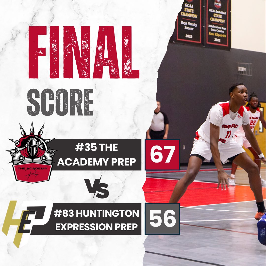 The Academy Prep (@theacademyprep) on Twitter photo Bounced back!
Earned a spot in the Silver Championship game at the <a href="/BigShotsGlobal/">BIG SH๐TS</a> Prep Nationals!
Players in double digit scoring:
- <a href="/daniel12hollis/">daniel12hollis</a>: 25 points
- <a href="/MierBuckss10/">Jamier Nowell</a>: 15 points
Tomorrowโs game vs Golden State Prep will be at 9 AM streaming on <a href="/BallerTV/">BallerTV</a> Bounced back!
Earned a spot in the Silver Championship game at the <a href="/BigShotsGlobal/">BIG SH๐TS</a> Prep Nationals!
Players in double digit scoring:
- <a href="/daniel12hollis/">daniel12hollis</a>: 25 points
- <a href="/MierBuckss10/">Jamier Nowell</a>: 15 points
Tomorrowโs game vs Golden State Prep will be at 9 AM streaming on <a href="/BallerTV/">BallerTV</a>