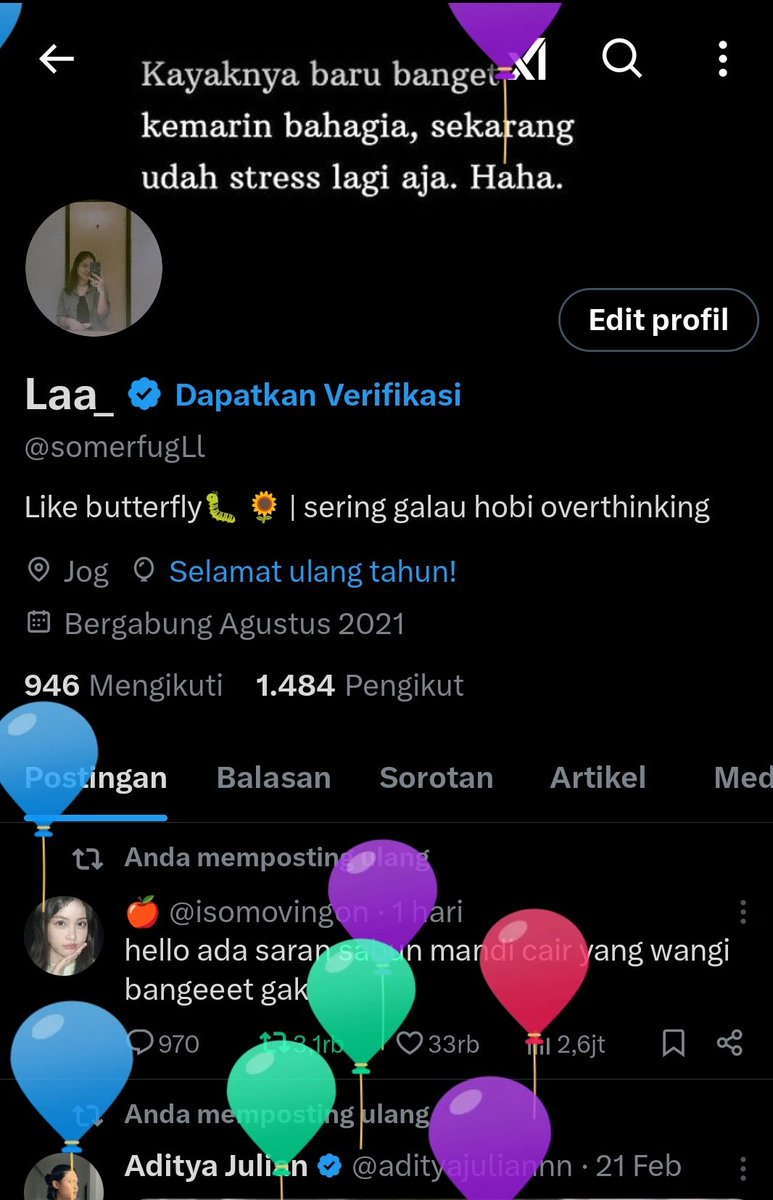 somerfugLl's tweet photo. Aku dapet balonn🤗 https://t.co/ysQ0P9VFjR