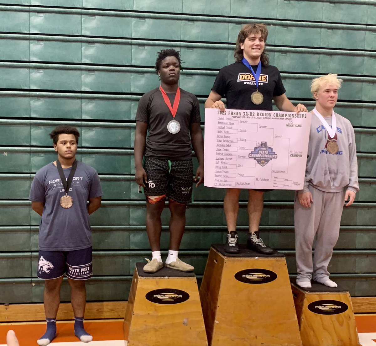 ToddStevenson13's tweet photo. For the first time in over a decade, the Haines City Hornets Wrestling Team has wrestlers bound for the State Championships!!!  Congratulations Jamel and Deacon!!!!!

#fhsaa #wrestling #HardWorkPaysOff #trusttheprocess #hainescityhighschool https://t.co/p0tjVWUxCZ