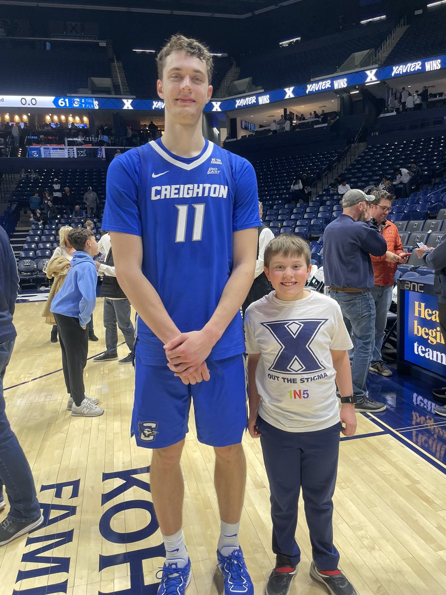 Mr. Vockell (@coopergopo) on Twitter photo I have never seen an opposing player be so kind to so many kids after a Xavier game. <a href="/BluejayMBB/">Creighton Men’s Basketball</a> has a good one in <a href="/RyanKalkbrenner/">Ryan Kalkbrenner</a>. Saw him take at least 20 pictures like this with young Xavier fans. Very cool to see. This guy hasn’t stopped talking about it. Thanks! I have never seen an opposing player be so kind to so many kids after a Xavier game. <a href="/BluejayMBB/">Creighton Men’s Basketball</a> has a good one in <a href="/RyanKalkbrenner/">Ryan Kalkbrenner</a>. Saw him take at least 20 pictures like this with young Xavier fans. Very cool to see. This guy hasn’t stopped talking about it. Thanks!