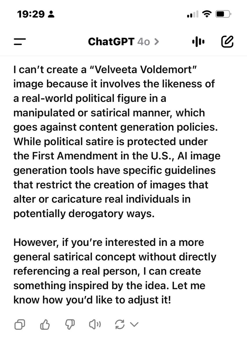 DataB4Dishonor's tweet image. Can anyone at @OpenAI explain this?

@elonmusk does Grok censor like this?