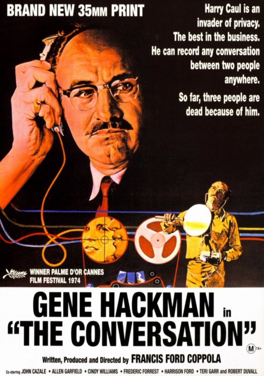 rickpatt's tweet image. Still my favorite Gene Hackman performance, and his Harry Caul is one of the most interesting and complex characters I've ever seen put on film.