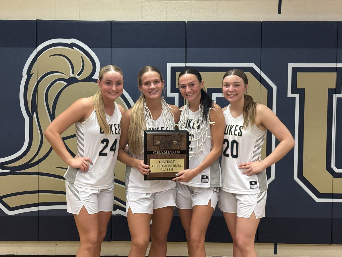 Layton Oberle (@layton_oberle) on Twitter photo 🏆 DISTRICT CHAMPIONS 🏆
<a href="/YorkDukeGBB/">York Duke GBB</a> has punched their ticket to Lincoln today with their win over Omaha Gross Catholic. First round game is Next Thursday (3/6) at Pinnacle Bank Arena
#yorkdukes #nebpreps <a href="/LaineyPortwine/">Lainey Portwine</a> <a href="/chloeikoch/">Chloe Koch</a> <a href="/cynleywilk/">Cynley Wilkinson</a> <a href="/HirschfeldReese/">Reese Hirschfeld</a> 🏆 DISTRICT CHAMPIONS 🏆
<a href="/YorkDukeGBB/">York Duke GBB</a> has punched their ticket to Lincoln today with their win over Omaha Gross Catholic. First round game is Next Thursday (3/6) at Pinnacle Bank Arena
#yorkdukes #nebpreps <a href="/LaineyPortwine/">Lainey Portwine</a> <a href="/chloeikoch/">Chloe Koch</a> <a href="/cynleywilk/">Cynley Wilkinson</a> <a href="/HirschfeldReese/">Reese Hirschfeld</a>