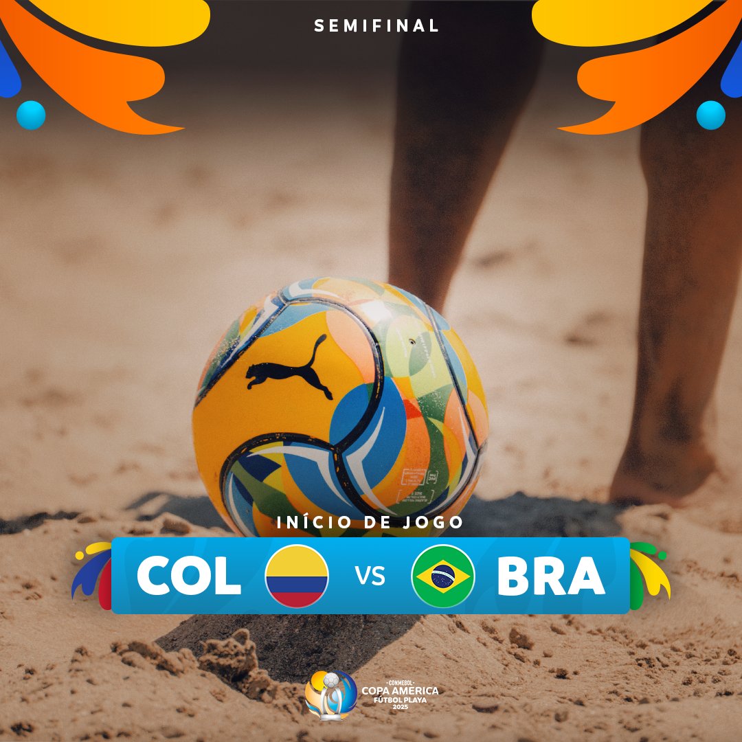 Começa a primeira semifinal 🇨🇴🇧🇷
