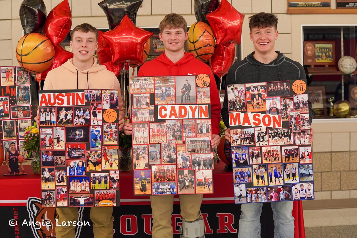 ABW celebrates their four seniors with a 62-52 win over Rothsay to wrap up the regular season finishing 22-5!! Cougars have claimed the 1 seed in Section 6A North and will host next Thursday as playoffs tipoff!

Austin McCraven 22 pts
Brody Menge 16 pts
Mason Larson 14 pts