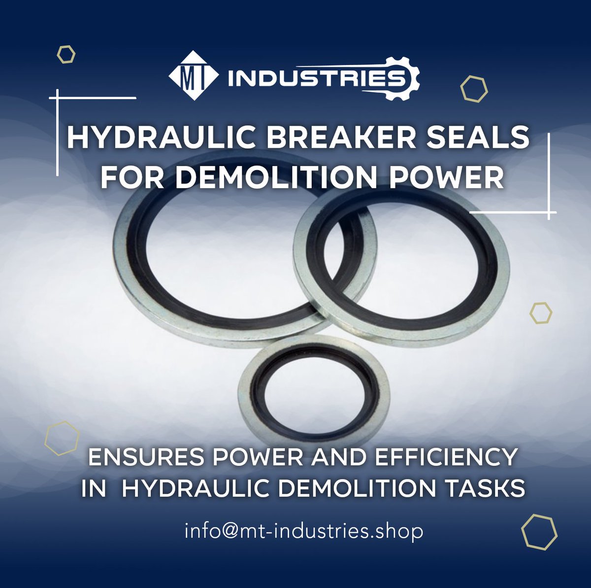 mtindustrieshop's tweet photo. Ensure efficient demolition with hydraulic breaker seals that provide unmatched strength and performance. Tackle every demolition project with confidence.

Website: https://t.co/X5ifAxd2dH

#HydraulicBreaker #DemolitionSeals #HeavyDutySeals #IndustrialSeals #SealingPower https://t.co/y37Q7bM2rH