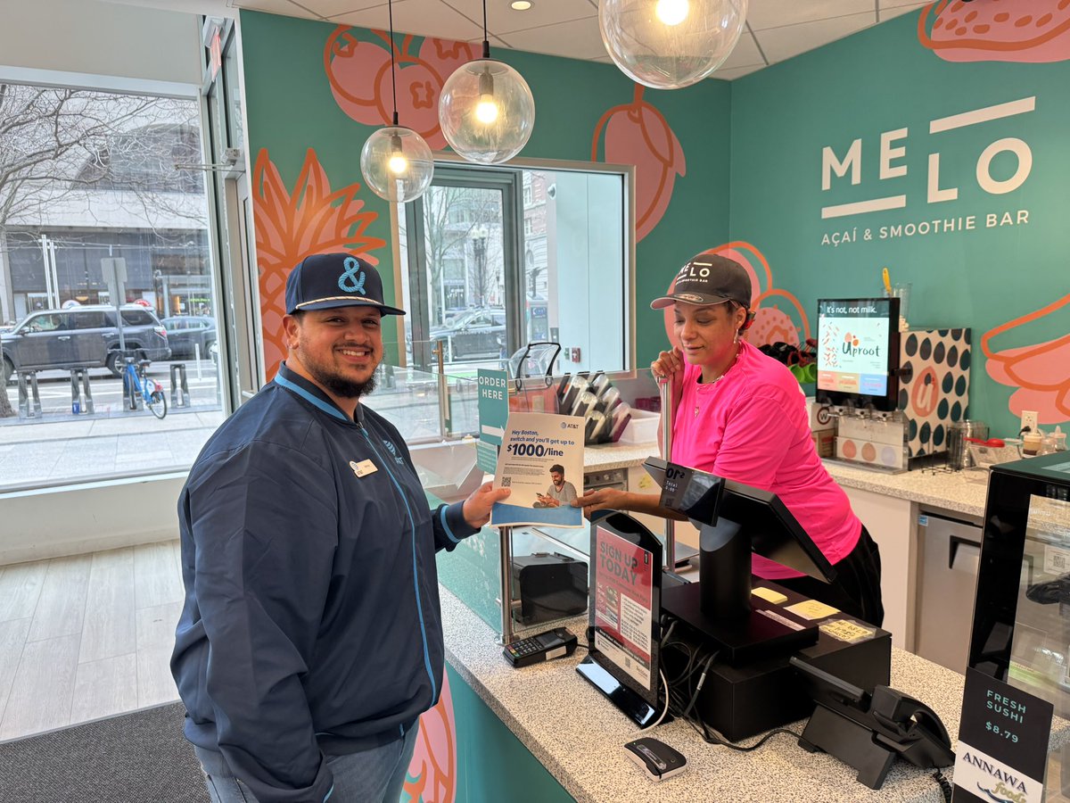 The Boylston Street Team is hitting the pavement, connecting with the employees at our local businesses to share our latest promotions! Come in and ask us how to get $1000/line when you switch! <a href="/DKodysh13836/">Dmitriy Kodysh</a> <a href="/ChrisCamara84/">Christopher camara</a> <a href="/pnixnix/">Peter Nixon</a> <a href="/keroninc/">Keron Incarnato</a>