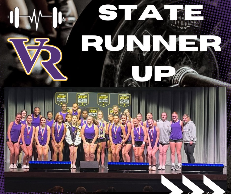 🚨🚨The VRHS Girls Weightlifting Team earned the title of State Runner Up today!!!!!🚨🚨