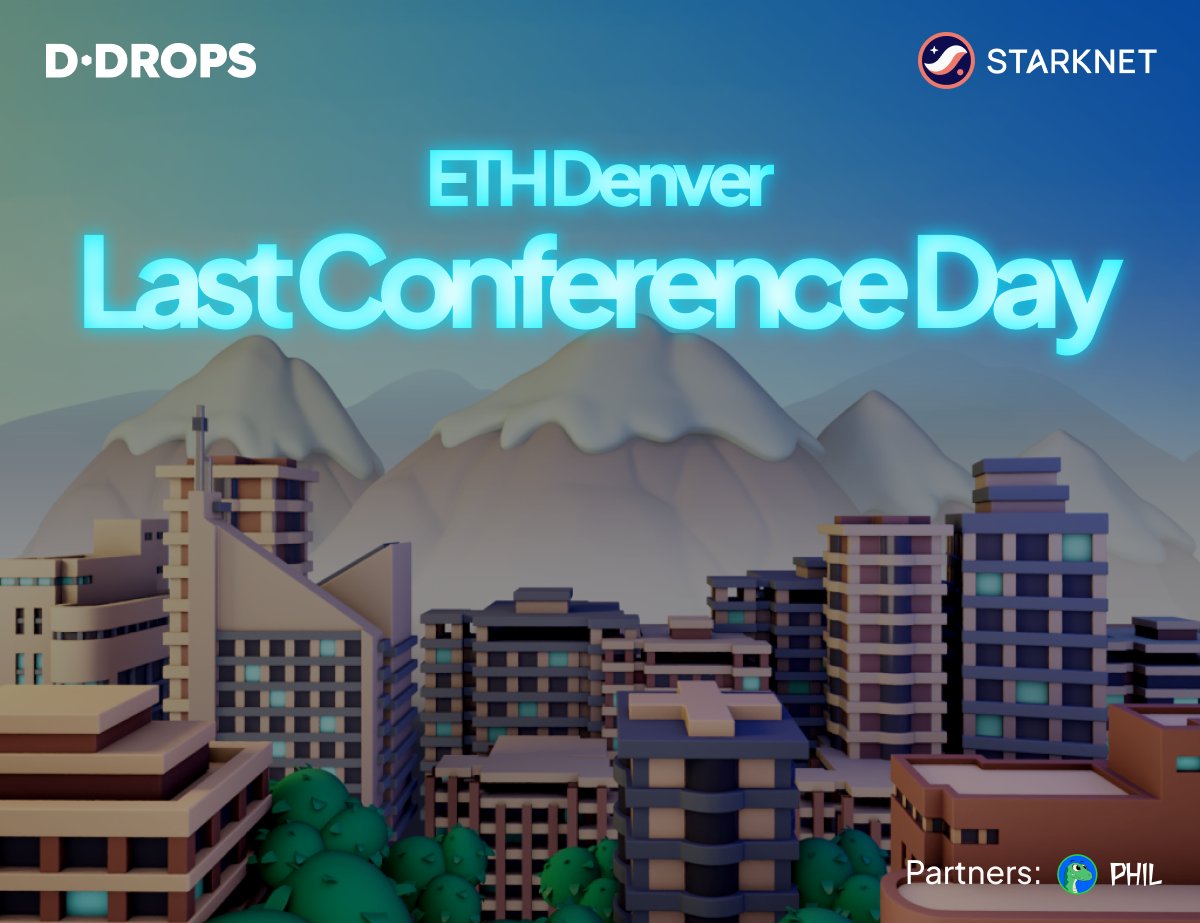 Last day of <a href="/EthereumDenver/">ETHDenver 🏔🦬🦄</a> , haven’t you particiapted yet in the treasure hunt? Find us at the <a href="/StarknetFndn/">Starknet Foundation</a>  booth

Only a few days left to claim your share of the $10,000 prizepool!