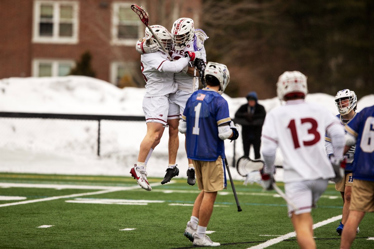 Men's <a href="/BatesLacrosse/">Bates College Men's Lacrosse</a> breaks through, defeats Hamilton 14-8!

Recap and photos: 
gobatesbobcats.com/news/2025/3/1/…

#mesports #d3lax #GoBates <a href="/TheKyleDevitte/">Kyle Devitte</a> <a href="/CoachAnnino/">Dan Annino</a> <a href="/Sports_SJ/">Sun Journal Sports</a>
