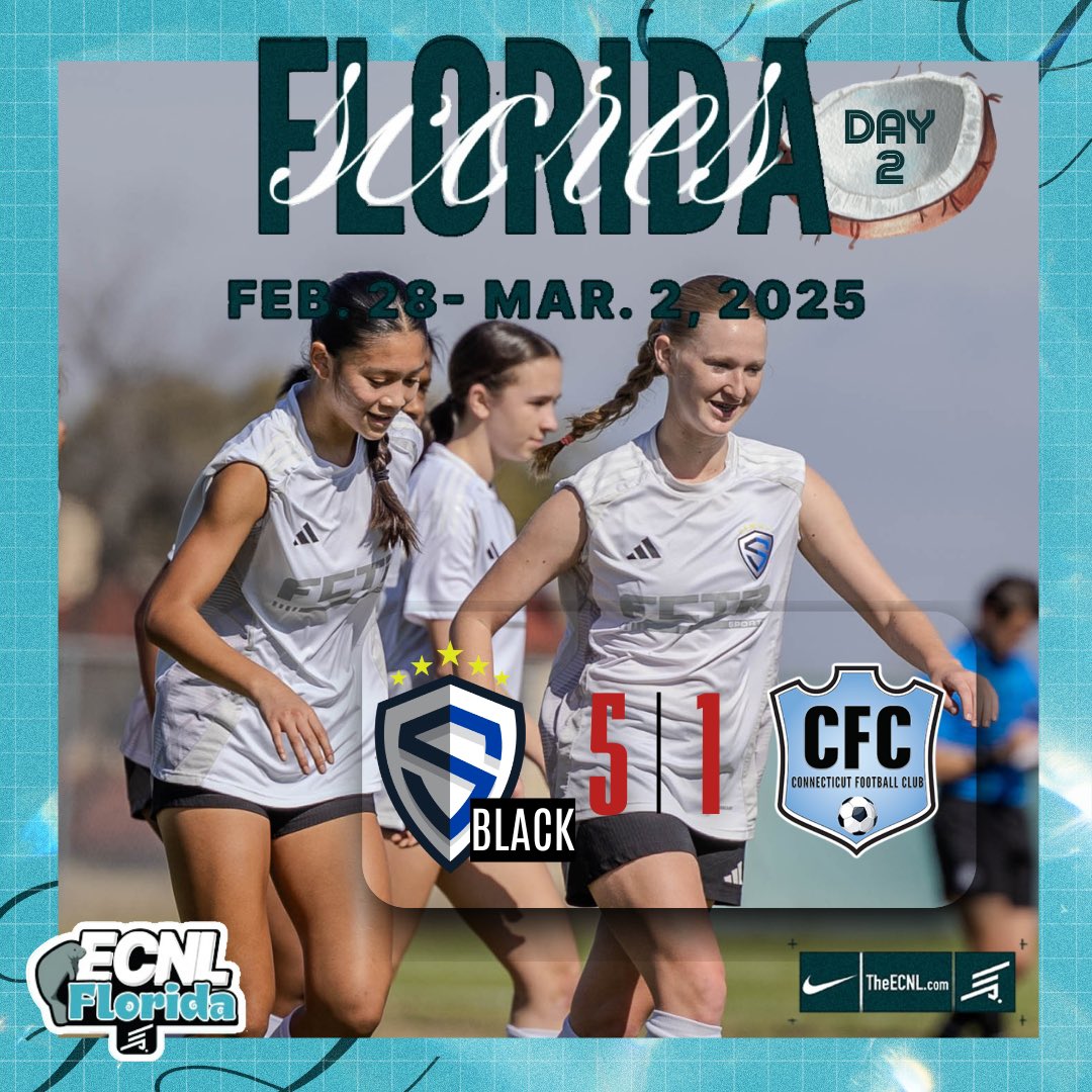 2nd Win 5-1! Another great performance by Sting Black!! 1 more tomorrow #ECNLFL @ECNLFLRL
⚽️⚽️ <a href="/laurendelapaz08/">Lauren Delapaz</a> 
⚽️ <a href="/CameronPero2026/">Cameron Pero</a> 
⚽️ <a href="/MikaylaGSimpson/">MikaylaSimpson08</a> 
⚽️ <a href="/AvaGilkes3004/">Ava Gilkes</a> 
🅰️ <a href="/kianaesja/">Kiana Lopez Wilson</a> 
🅰️  Rebecca Rovner 
🅰️  Sofia Tepichin 
🅰️ Victoria Morales
<a href="/tomas_boyle5/">Tomás Boyle</a> <a href="/DylanAsher_2/">Dylan Asher</a>