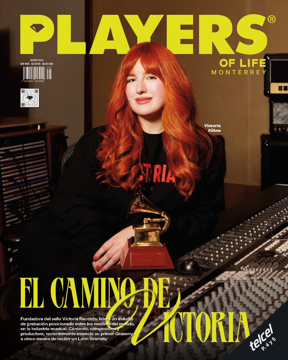 Victoria Records (@victoriarecords) on Twitter photo Portada Marzo <a href="/VictoriaKuhne/">Victoria Kühne</a> <a href="/PlayersOfLife/">PLAYERS of Life</a> 💎 | “Fundadora del sello Victoria Records, lidera un estudio de grabación posicionado entre los mejores del mundo. Cantante, compositora y productora, recientemente mereció su primer Grammy, a cinco meses de recibir un Latin Grammy.” Portada Marzo <a href="/VictoriaKuhne/">Victoria Kühne</a> <a href="/PlayersOfLife/">PLAYERS of Life</a> 💎 | “Fundadora del sello Victoria Records, lidera un estudio de grabación posicionado entre los mejores del mundo. Cantante, compositora y productora, recientemente mereció su primer Grammy, a cinco meses de recibir un Latin Grammy.”