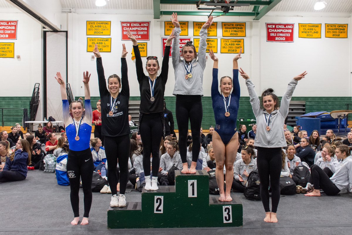 Congratulations to Trumbull High School! Back to back Girls Gymnastics
State Open Champions! Trumbull’s Ana Pepin was the Bars Champ and All Around Champ. Woodstock Academy’s Olivia Aleman was the Vault Champ. Killingly’s Ella Pereira was the Floor Champ. Norwich Free Academy’s