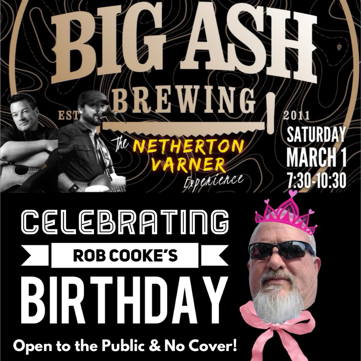 Tonight!!!  Hope to see you there at <a href="/BigAshBrewing/">BigAshBrewing</a> 7:30-10:30. 
Open to public and no Cover!!
