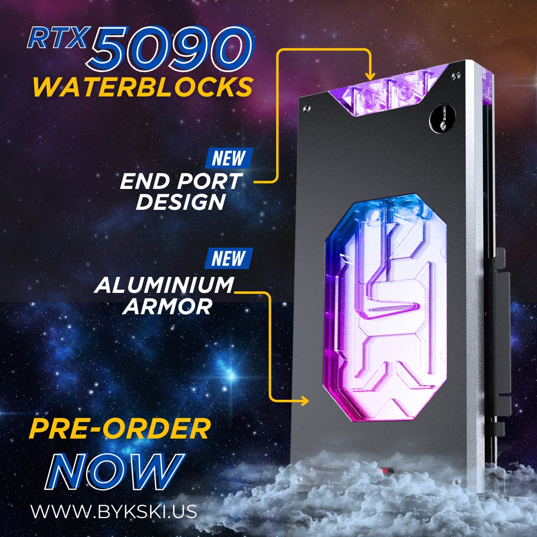 primochill's tweet image. The wait is over! The Bykski RTX 5090 Blocks are finally starting to arrive and are NOW available for pre-order. More models coming soon!  get.chilled.cc/5090

#RTX5090 #BYKSKI  #customloop  #custompcs #pcgaming # #pcmasterrace #custompc #pcbuild  #Watercooling #NVIDIA