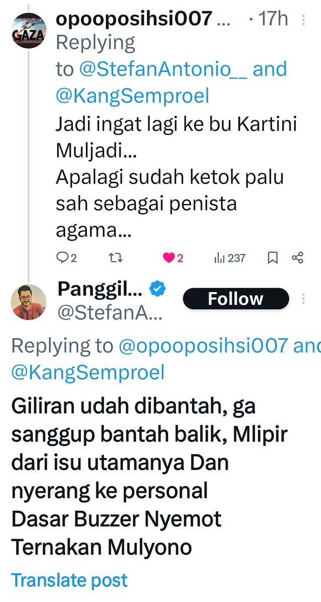 KangSemproel's tweet photo. Si step sama miduk lagi promotin ahok lagi.
Dan ga terima counter-narasi. Langsung keluar kalimat2 sakti ala junjungannya.

Padahal klo si step bisa berpikir jernih... apa yg disampaikan oleh Bang Hotman memang benar. Itulah tupoksi sbg Komisaris. Buat ngawasin Direksi. Dan klo Direksi salah, disitulah kesempatan dia utk unjuk performa. Bukan cuma glorifikasi harga turun sbg hasil kerja dia.