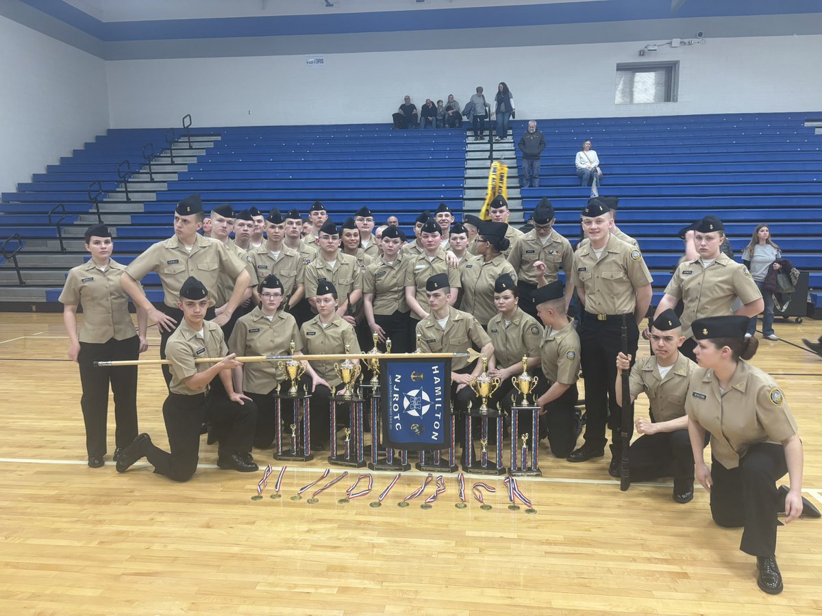 After an incredible 2-days of performances,  we earned the 2nd place overall trophy at the Area 14 Academic, Athletic and Drill Championships. Just missing out on the top spot, we were led by our inspection and academic teams who captured 1st place for their events.