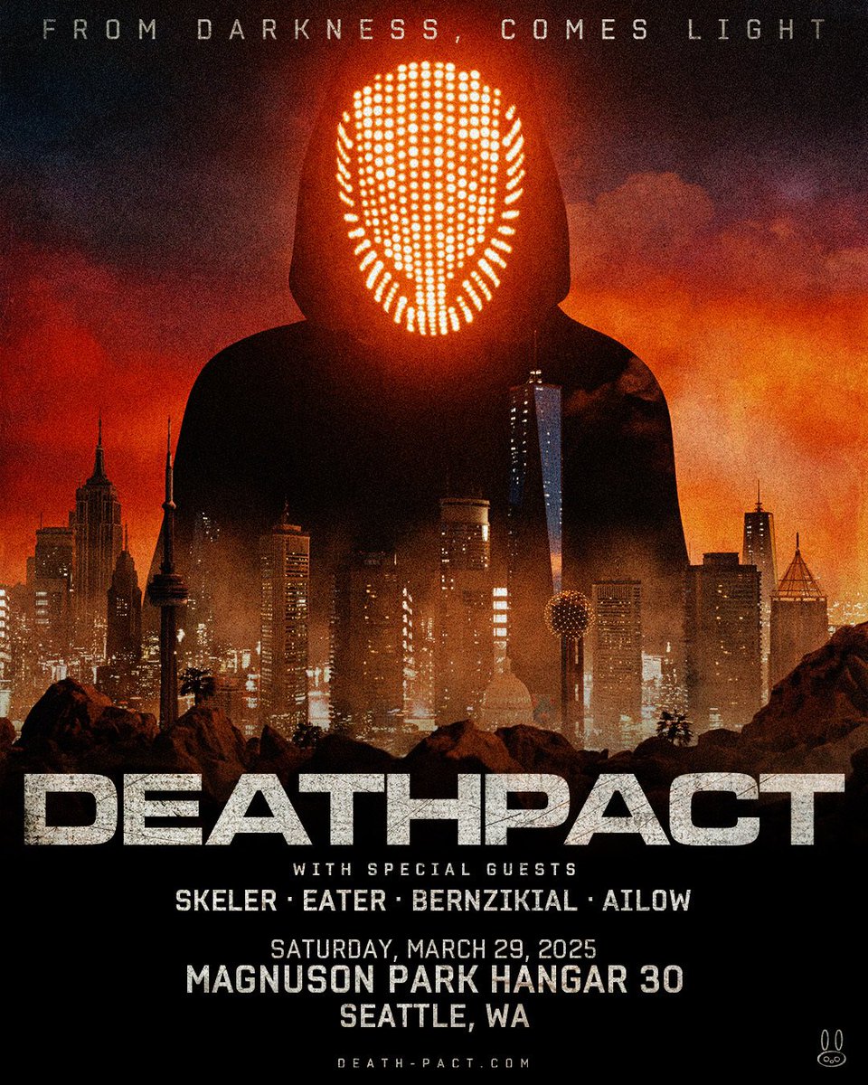 WhiteRabbitGrp's tweet photo. 🖤 @DEATHPACT is ONE MONTH AWAY 

We’ll catch y’all back at Hangar 30 on Saturday, 3/29 with Deathpact, @skelermusic, @Eatermusic, @Bernzikial and #AILOW for the #FromDarknessComesLight Tour!

🎟️ Tier 3 is ALMOST GONE, and the final tier won’t last long! https://t.co/az8tqTliib https://t.co/wWwaUe4LwY