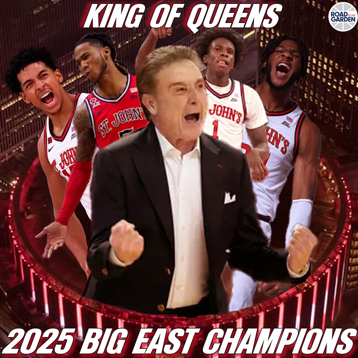 Road2TheGarden's tweet image. The Big East runs through the Big Apple🍎
The St. John's Red Storm are your 2024-25 Big East Regular Season Champions!!