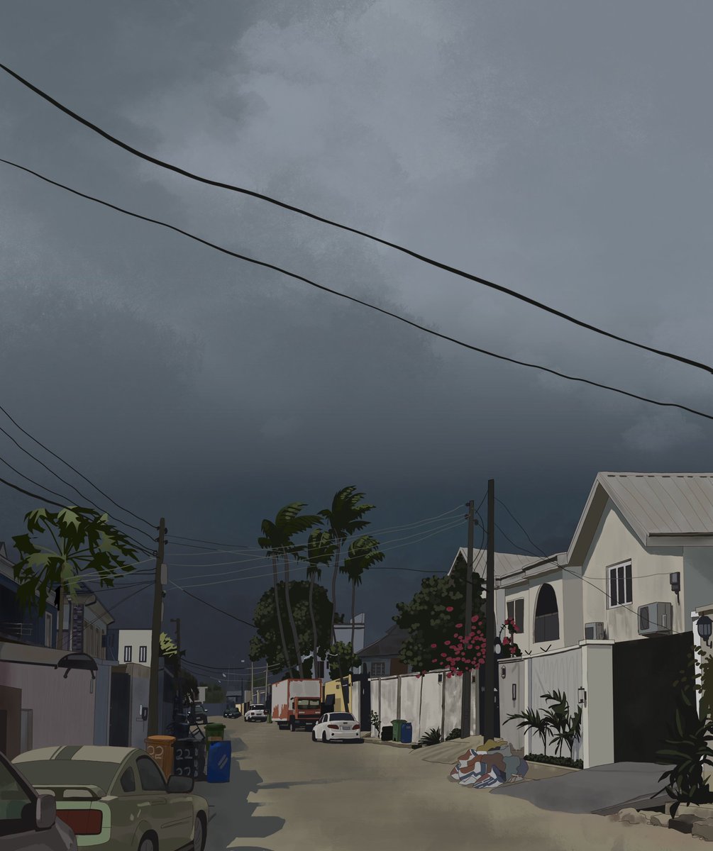 So nostalgic I had to make a painting 🌩️