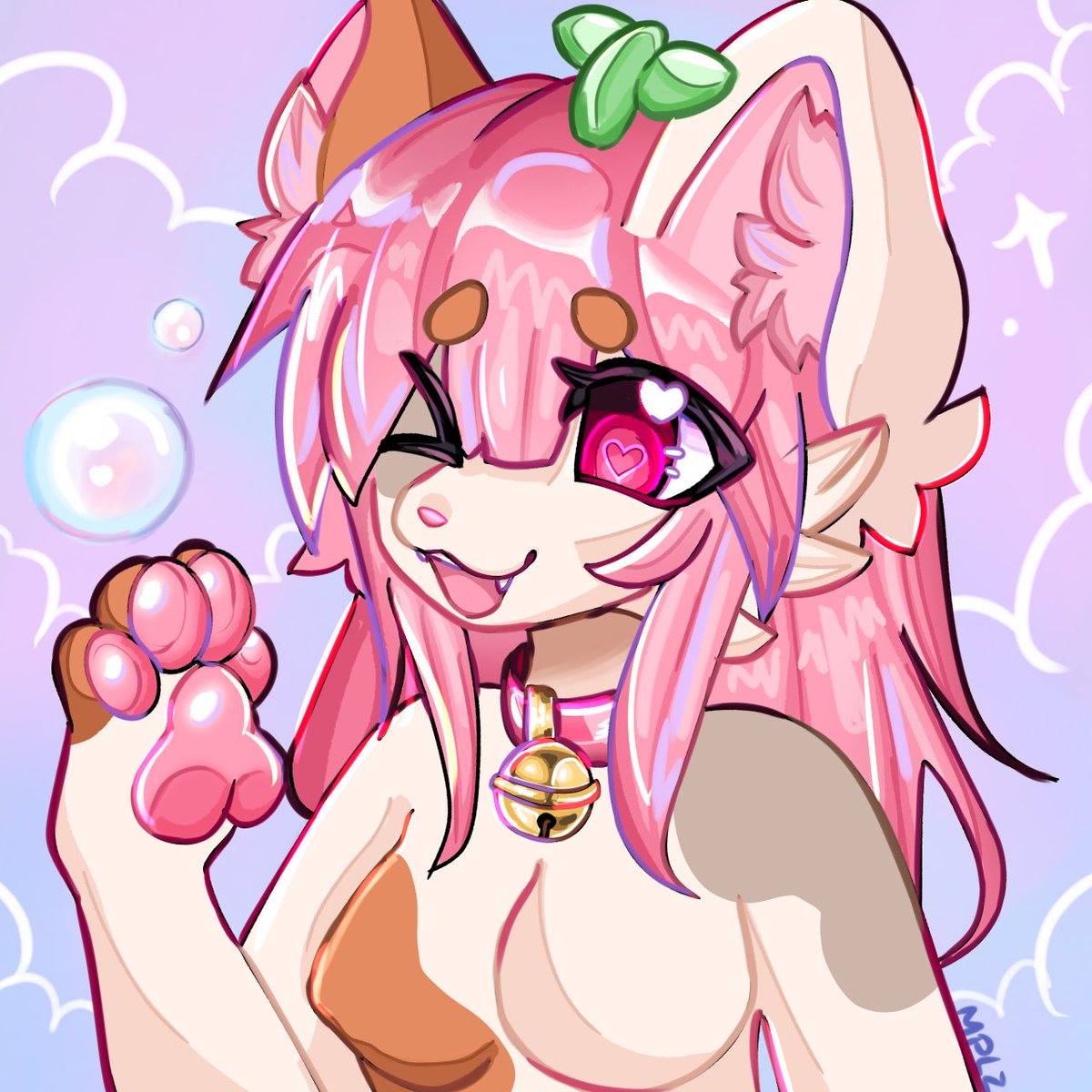 chaicakepop's tweet photo. @PolarWiisp04 Chai! Loves cake pops and eats sweets 24/7. The leaf on her head moves according to her mood. She's very bubbly and an airheaded sweetheart but she loves metal. Scared to order ketchup packets https://t.co/5cjVk8mTdF