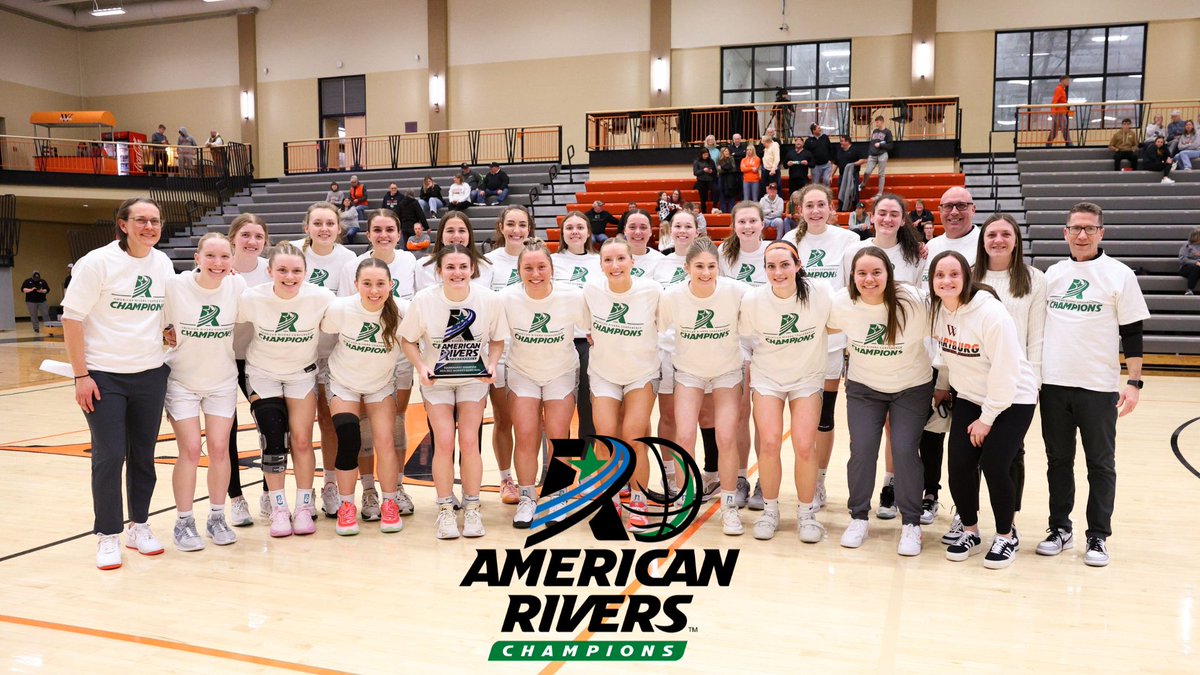 American Rivers Conference (A-R-C) (@amerriversconf) on Twitter photo W🏀: TICKET PUNCHED BACK TO NCAA TOURNAMENT!
<a href="/WartburgKnights/">Wartburg Athletics</a> women's basketball claims the 2025 <a href="/AmerRiversConf/">American Rivers Conference (A-R-C)</a> tournament title 🏆
This afternoon's win was the Knights eighth tournament title
#rollriversWBB W🏀: TICKET PUNCHED BACK TO NCAA TOURNAMENT!
<a href="/WartburgKnights/">Wartburg Athletics</a> women's basketball claims the 2025 <a href="/AmerRiversConf/">American Rivers Conference (A-R-C)</a> tournament title 🏆
This afternoon's win was the Knights eighth tournament title
#rollriversWBB