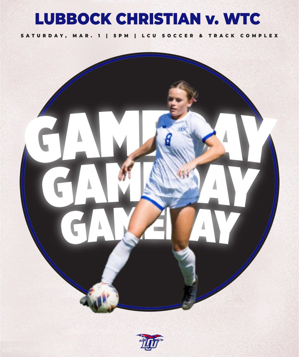 ⚽️ WOMEN’S SOCCER GAMEDAY ⚽️

🆚: Western Texas College
📍: Lubbock, Texas
🏟️: LCU Soccer &amp; Track Complex
⏰: 5 pm
🗓️: Mar. 1
🎟️: FREE Admission!

Kicking off the Spring season!