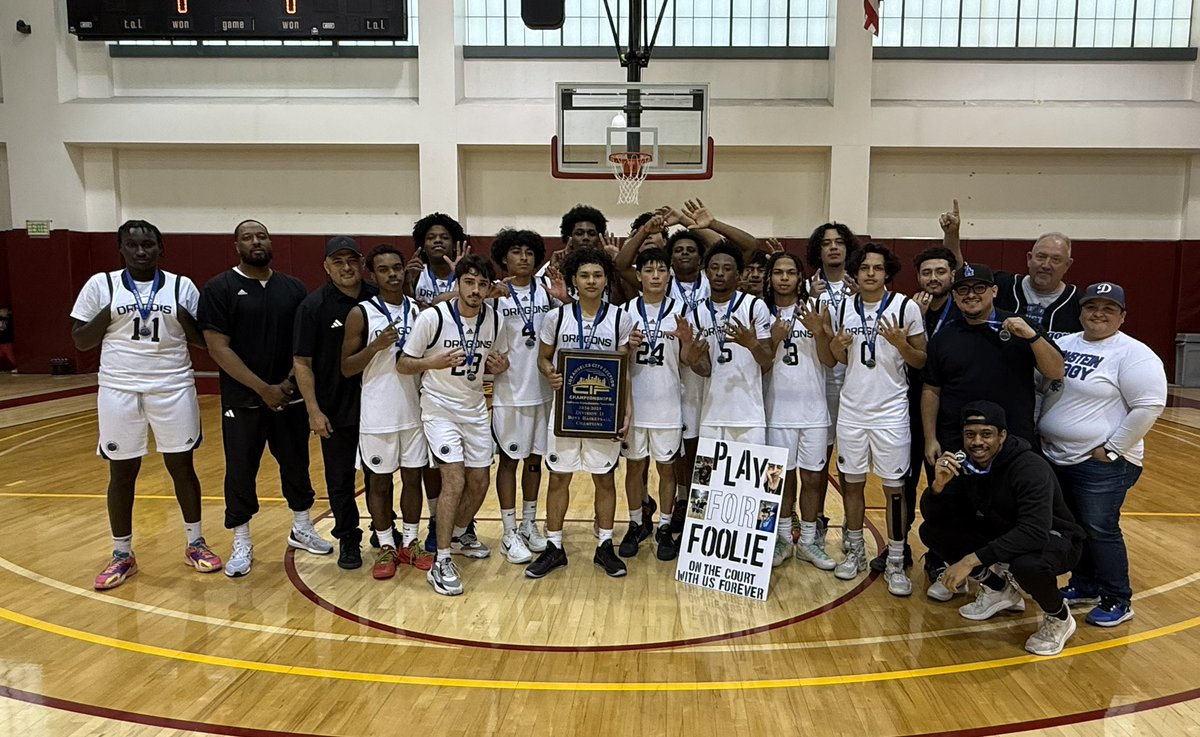 Boys Basketball Division II:

Bernstein 55 🏆

Marquez 42

Congratulations to the Dragons on their fourth #CIFLACS title and second consecutive! 👏🥇