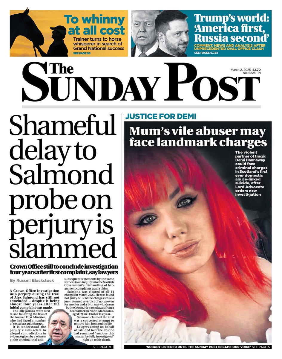 marion scott (@ladymcbeth2) on Twitter photo Following our hard-hitting Sunday Post campaign Justice for Demi, the Lord Advocate is considering game-changing prosecution in what could be Scotland’s first domestic abuse linked suicide case. <a href="/clairebakermsp/">Claire Baker</a> <a href="/ScotPAG/">ScotPAG</a> <a href="/ForWomenScot/">For Women Scotland</a> <a href="/WRNScotland/">WRN Scotland</a> <a href="/MaryHowden/">Mary Howden 🏴 💚🤍💜</a> <a href="/cbbroony/">Carolyn Brown</a> Following our hard-hitting Sunday Post campaign Justice for Demi, the Lord Advocate is considering game-changing prosecution in what could be Scotland’s first domestic abuse linked suicide case. <a href="/clairebakermsp/">Claire Baker</a> <a href="/ScotPAG/">ScotPAG</a> <a href="/ForWomenScot/">For Women Scotland</a> <a href="/WRNScotland/">WRN Scotland</a> <a href="/MaryHowden/">Mary Howden 🏴 💚🤍💜</a> <a href="/cbbroony/">Carolyn Brown</a>